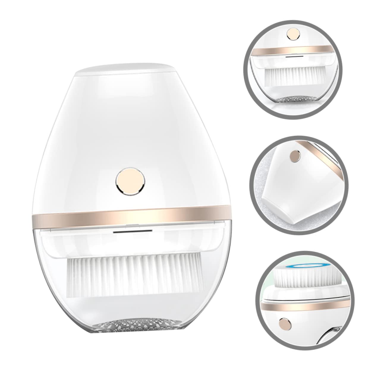 Cepillo Facial Eléctrico Portátil Batería de 300mah para Limpieza Profunda Herramienta para Lavarse la Cara y Material Abs Plástico Electrochapado