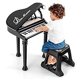 DREAMADE 31 Tasten Keyboard Kinder, E-Piano mit Hocker & Mikrofon & 3 Lehrmodi...