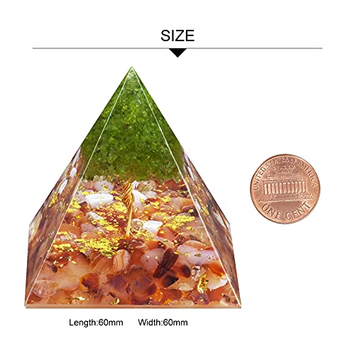 Pyramide de Cristal Arbre de Vie Ornement de Haute Qualité - 3