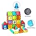 Anbalulu Magnetic Building Tiles, 134PCS Large Magnet Building Set,Magnetic Blocks, 3D STEM Stacking Toys, Magnets Toy for Kids Boys Girls