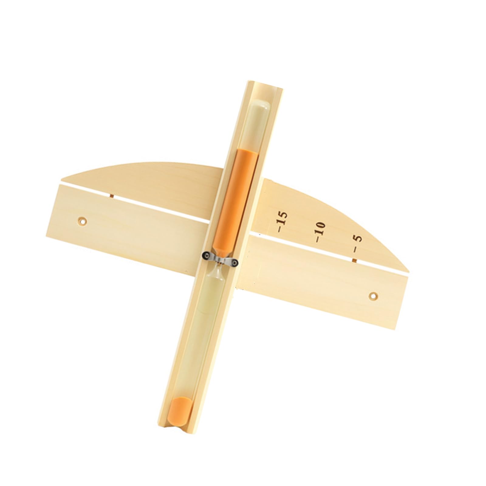 Kaeltsyn 15 Sand Clock for Room Featuring Visible Markers and Pine Construction High Temp Clock