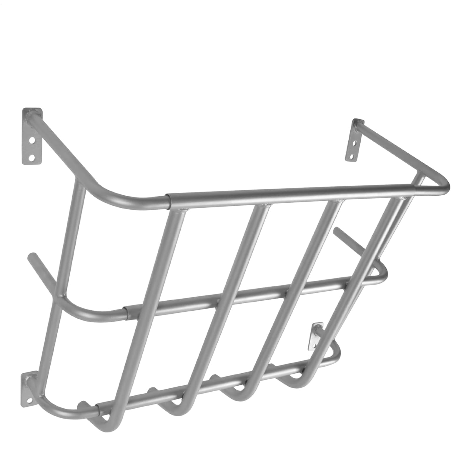 de heno para Cabra, alimentador de heno de Cabra, Soporte de Pared, de aleación de Aluminio, de heno de Pared con Estante de Metal extraíble, Estante de heno Multiusos para Colgar en