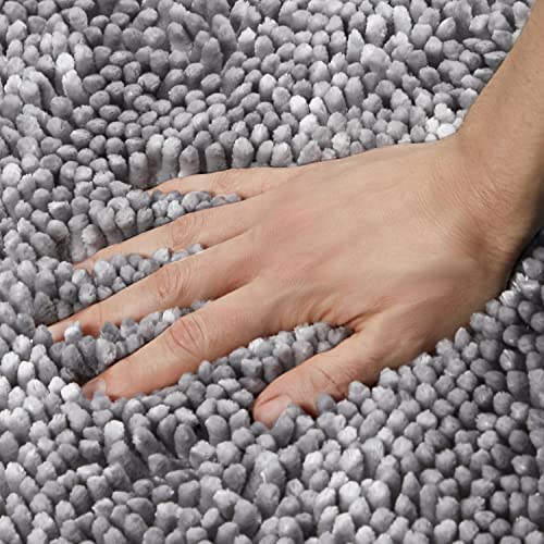 Sohome Spa Step Luxury Plush Chenille Shag Machine Washable Ultra Soft Standard Toilet Lid Cover 18.5"X19.6" Blue #TOP1