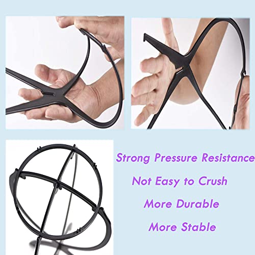 Little Syohe Wig Holder,Wig Stand,Wig Stand For Wigs, Portable Wig Head Stand For Women Collapsible Wig Holder Durable Wig Display [3 Pack] #TOP2