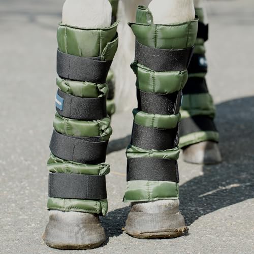 Image of Equinavia Cool Relief Therapy Equine Ice Boots for Horses-Gel Cooling Wraps | Reusable Horse Ice Boots, Soothing Ice Wraps for Horses Recovery Cool Gel for Tendons and Ligaments Soreness After Exercise
