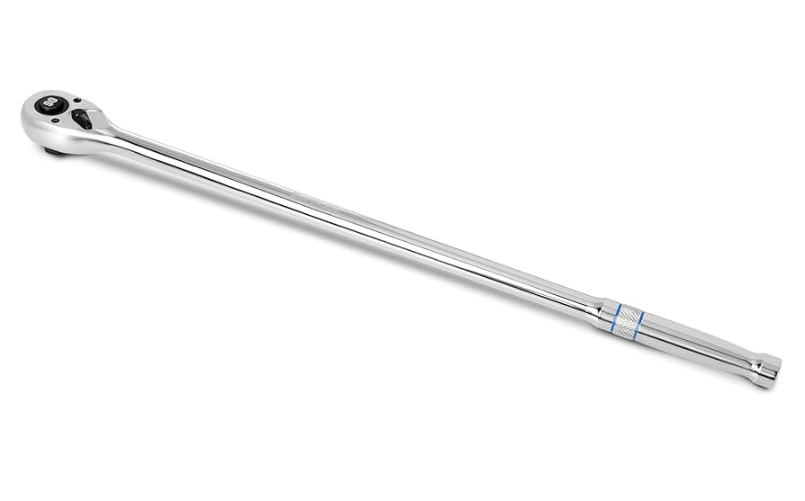 DURATECH Extra Long Handle 1/2-Inch Drive Ratchet, 90-Tooth