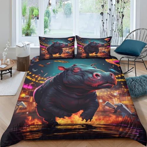 Housse de couette vache 200x200 microfibre hypoallergénique et douce - 4