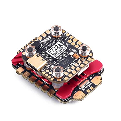 SkyStars Fly Stack - F722 Mini HD Pro FC + KM55 55A AM32 3-6S 4-in-1 ESC - 20x20-1.4