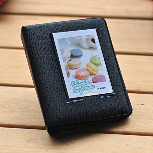 iCasso Candy Color Fuji Instax Mini Book Album for Instax Mini7s 8 25 50s Film-Black