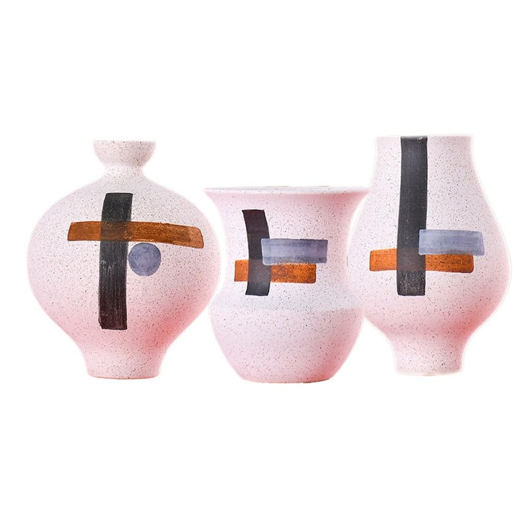 Arrangement de vase en céramique pour salon et entrée élégante