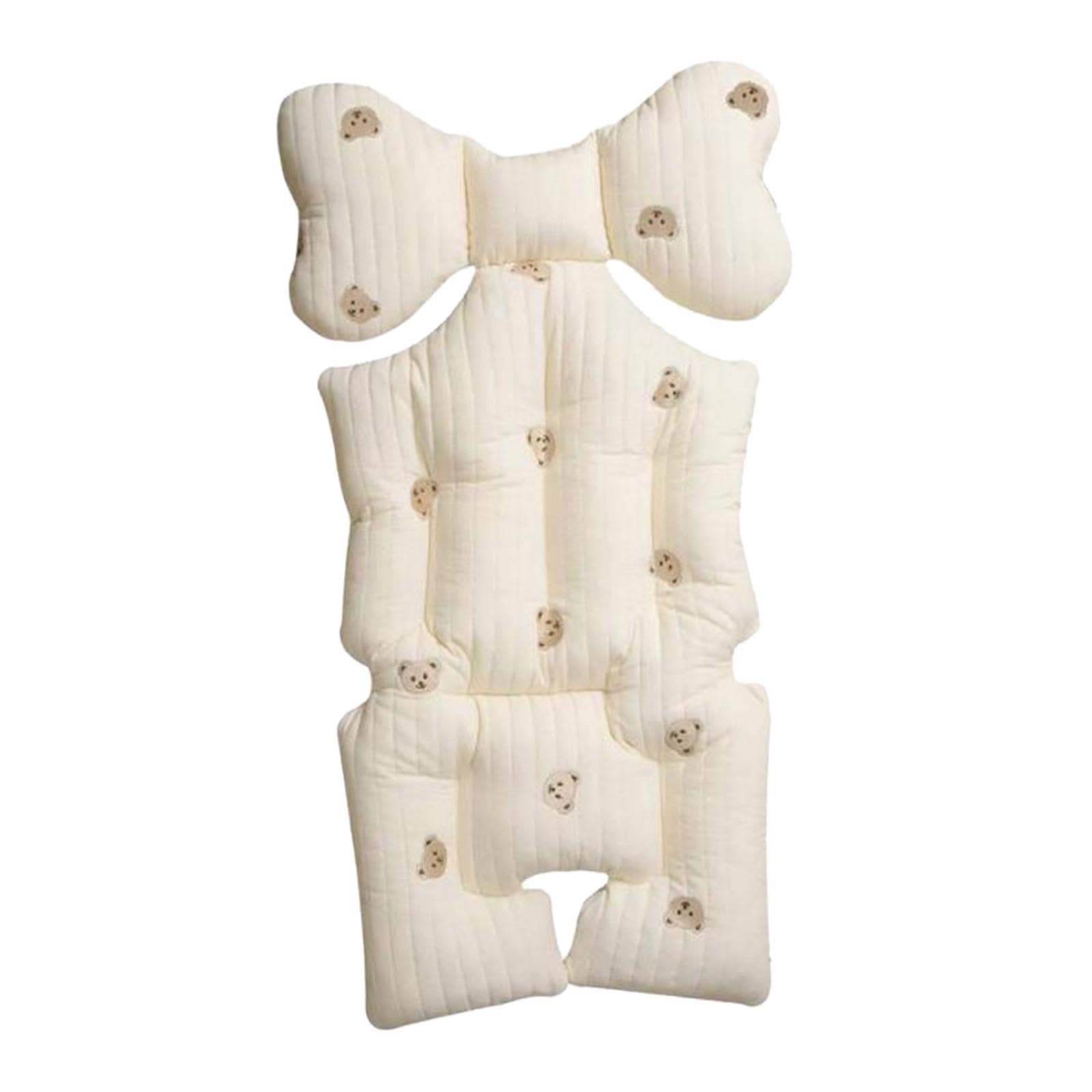 predolo Cojín para Cochecito de Bebé, Accesorios para Cochecito de Bebé, Cojín para Asiento de Cochecito de Coche Transpirable, oso