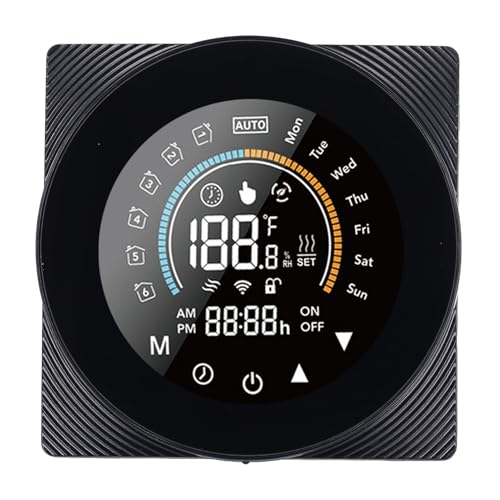 Smart Thermostat, APP&Voice Control, Multi-Schedule Programmable Wi-Fi Thermostat, Touch Screen Remote Control