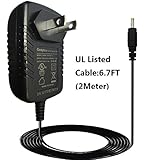UL Listed,Echo Power Adapter Charger 21W Repalcement for Amazon Echo and Fire TV Power Cord,Cable 6.7ft