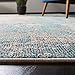 SAFAVIEH Madison Collection Area Rug - 10' x 14', Blue & Grey, Modern Boho Abstract Design, Non-Shedding & Easy Care, Ideal for High Traffic Areas in Living Room, Bedroom (MAD440M)