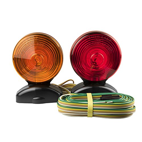 Blazer International Trailer & Towing Accessories C6300 2-Sided Magnetic Trailer Towing Light Kit, Red&Amber