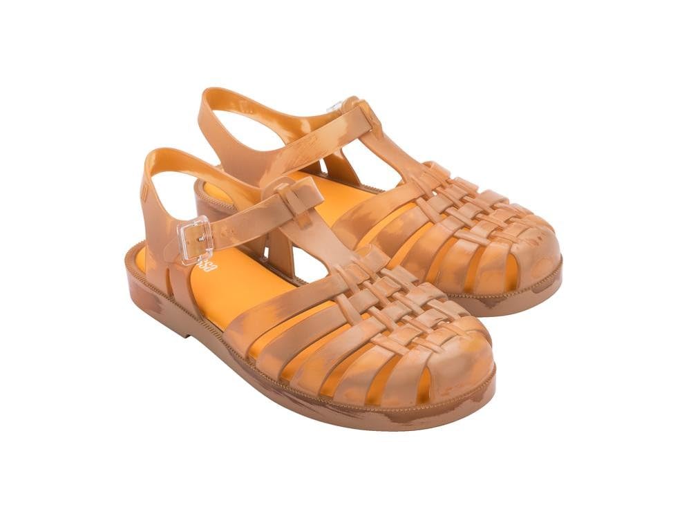 Melissa Unisex Possession Brushed Ad Fishing Sandal, lemon tree, 35/35.5 EU