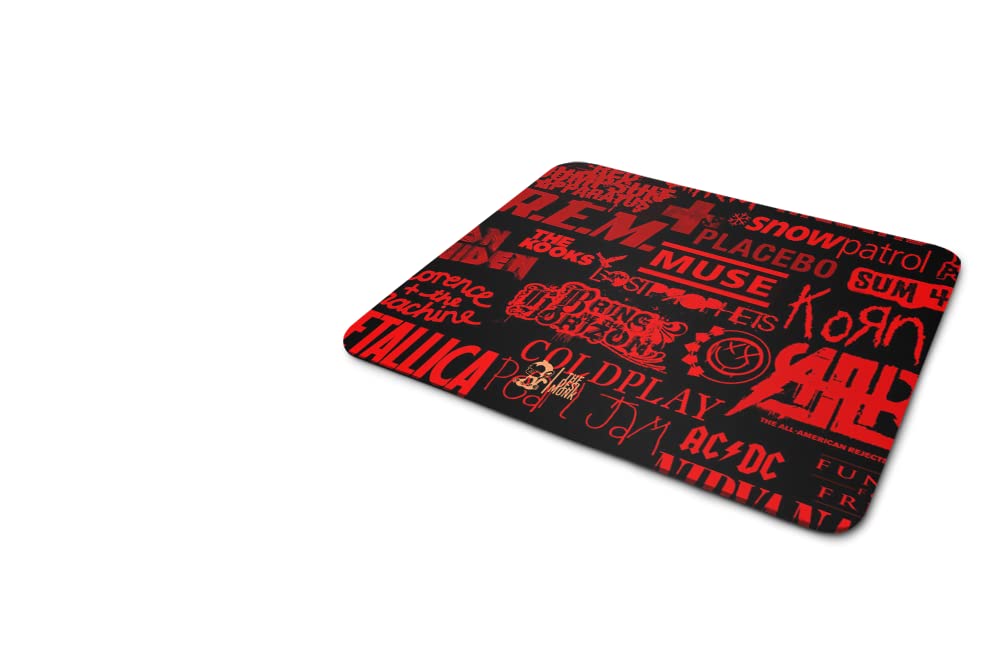 The Desi MonkThe Desi Monk AB/DC Gaming Mouse Pad for Gamers | Rock Band Mousepad | Metallica Printed Mousepad for Friends | Netflix Anti Skid Technology Mouse Pad for Laptops and Computers|MP-420