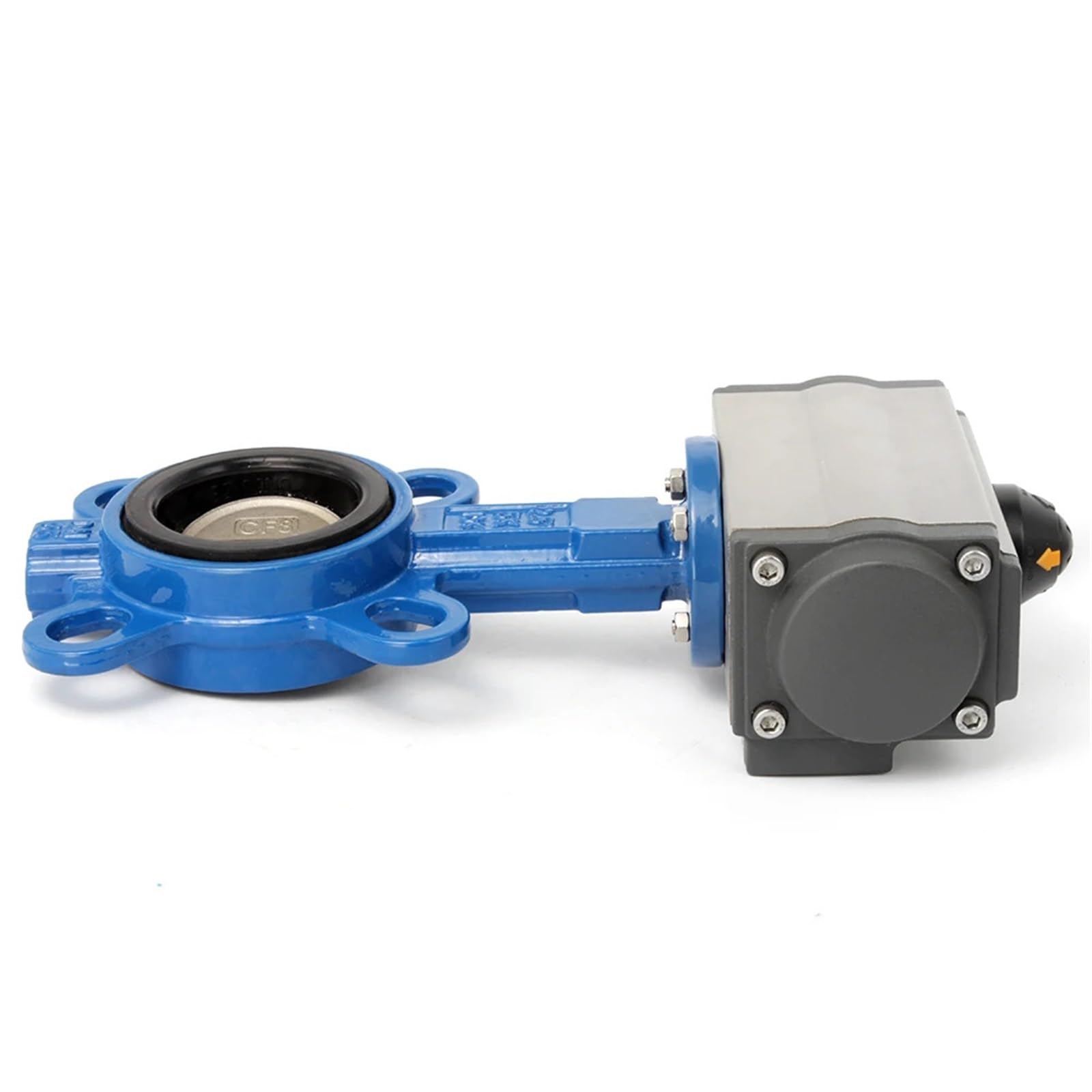 Válvula de Mariposa neumática con Abrazadera D971X-16, válvula Agua Sello Blando y Brida, actuador eléctrico DN100 125 | Butterfly valve(2P)