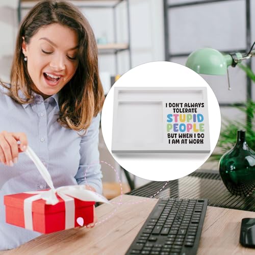 Support de notes autocollantes ironique - Cadeau de bureau amusant pour collègue - 7