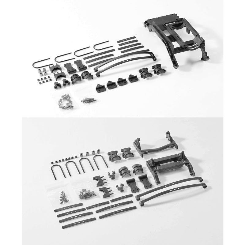 FMS 1/10 Upgrade Parts RC Car Parts Accessory for 1/10 MASHIGAN&1/10 Atlas: (Front and Rear) Automobile Leaf Spring Sets