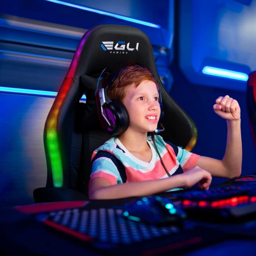 Produce Shop Chaise Gaming Ergonomique pour Enfants LED RGB The Horde Junior