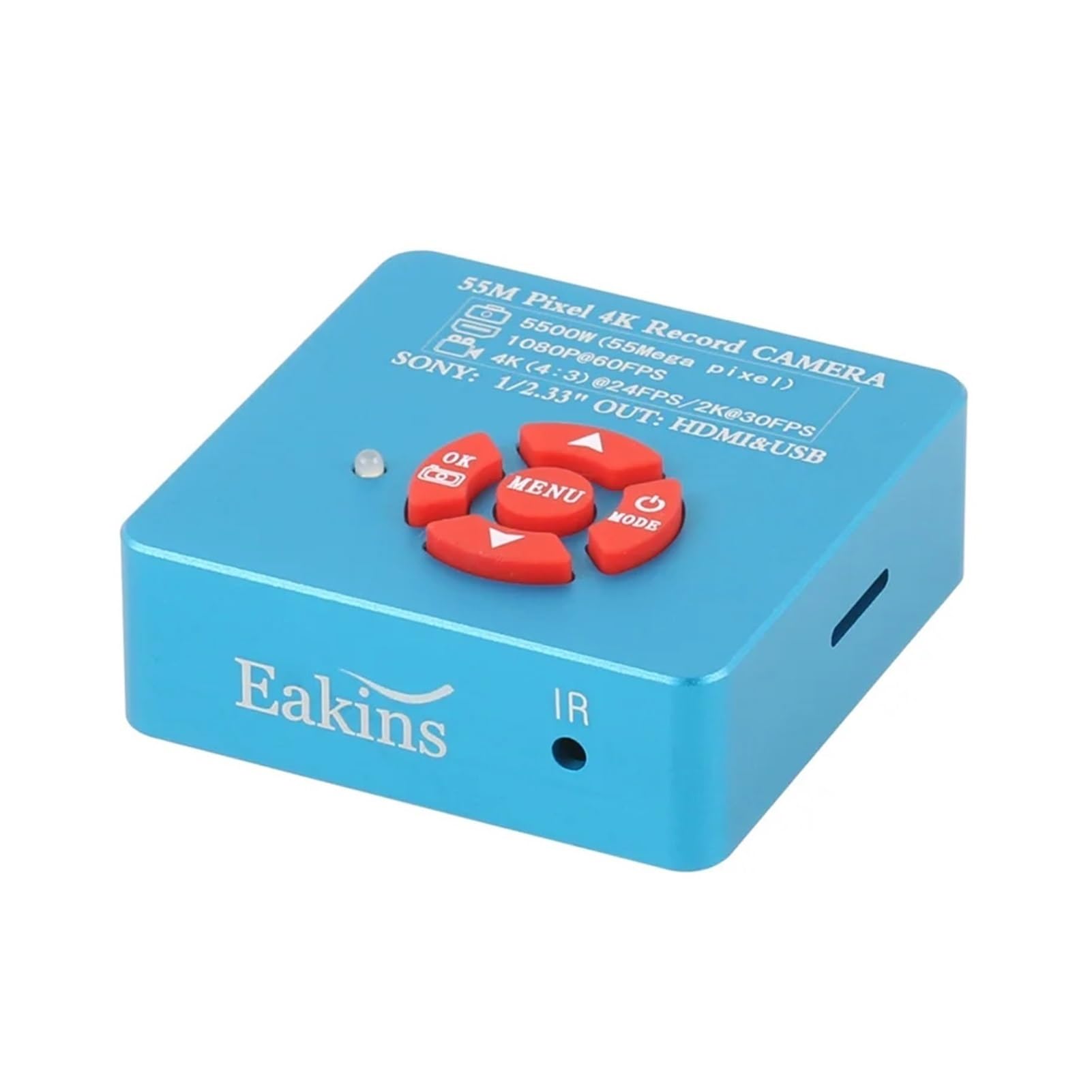 Cámara de microscopio Industrial con Video HDMI, USB, 4K, 2K, 55 MP, Condensador de teléfono, BGA, CPU, SMD, Chip, Soldadura, reparación, microscopio de Video(with 200x Lens)