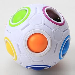Regenboog puzzel bal,Rainbow Magic Ball Plastic Cube Twist voor kinderen educatief speelgoed tieners volwassen stress…