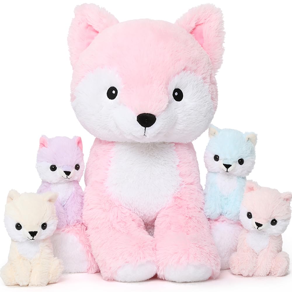 MorisMos Unicornio Peluches Gigante, 50cm Mamá con 3 Kawaii Bebés, Realistas Suave Juguete de Peluche Grande Regalos para Niñas, Niños, Cumpleaños Navidad — view 15