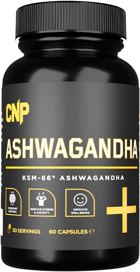 CNP Professional Ashwagandha – Stress & Anxiety Relief, Boosts Energy & Performance, Supports Recovery, Blood Pressure, Memory, Cognitive Function & Inflammation – 60 Vegan Capsules