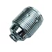 Produktbild Fassung E27 Metall chromfarben M10x1 Gewinde Lampenfassung Metallfassung Gewindemantel + Schraubdeckel + Fassungs-Stein
