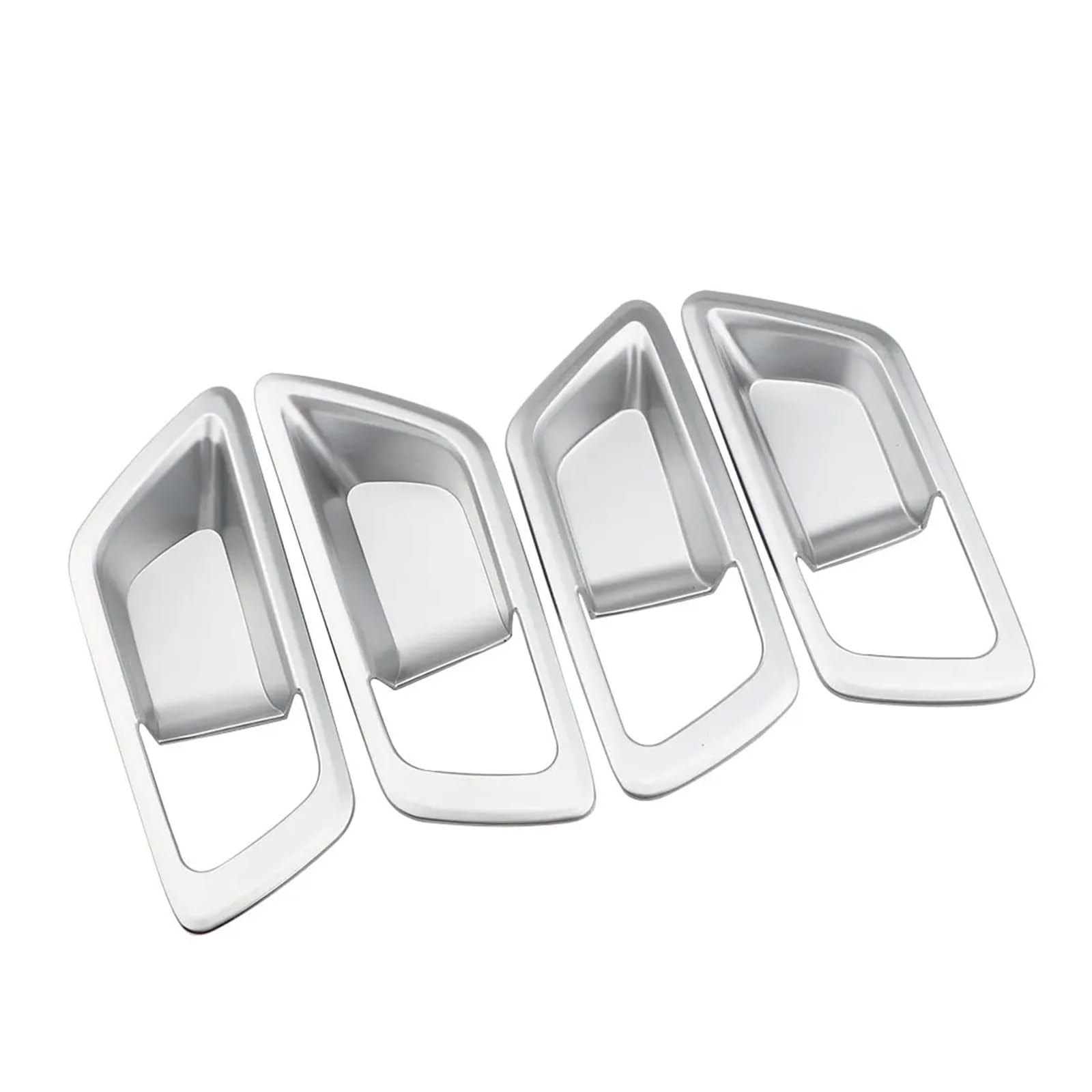 Interior Trim for Toyota for CHR for C-HR 2016-2020 4pieces ABS Chrome Car Inner Door Handle Bowl Cover Decoration Sticker Trim Cover Trim Sticker(Silver)