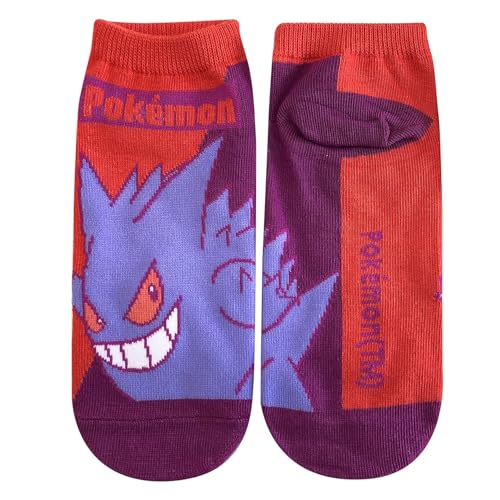 スモール・プラネット(Small Planet) ポケモン キャラクターソックス ゲンガー バイカラー レディースサイズ23-25cm