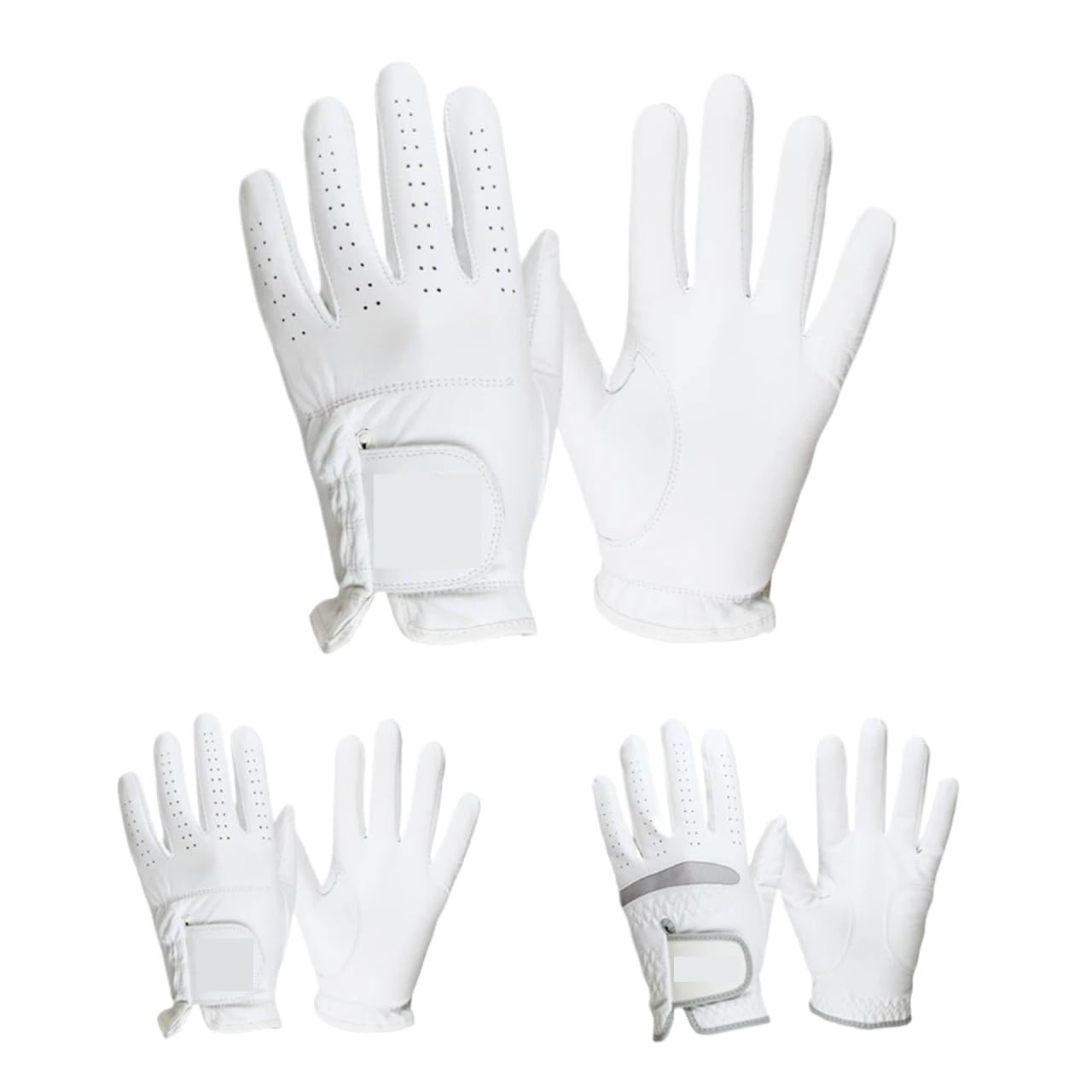Genérico Guantes de Golf Antideslizantes de Cuero Cabretta compatibles