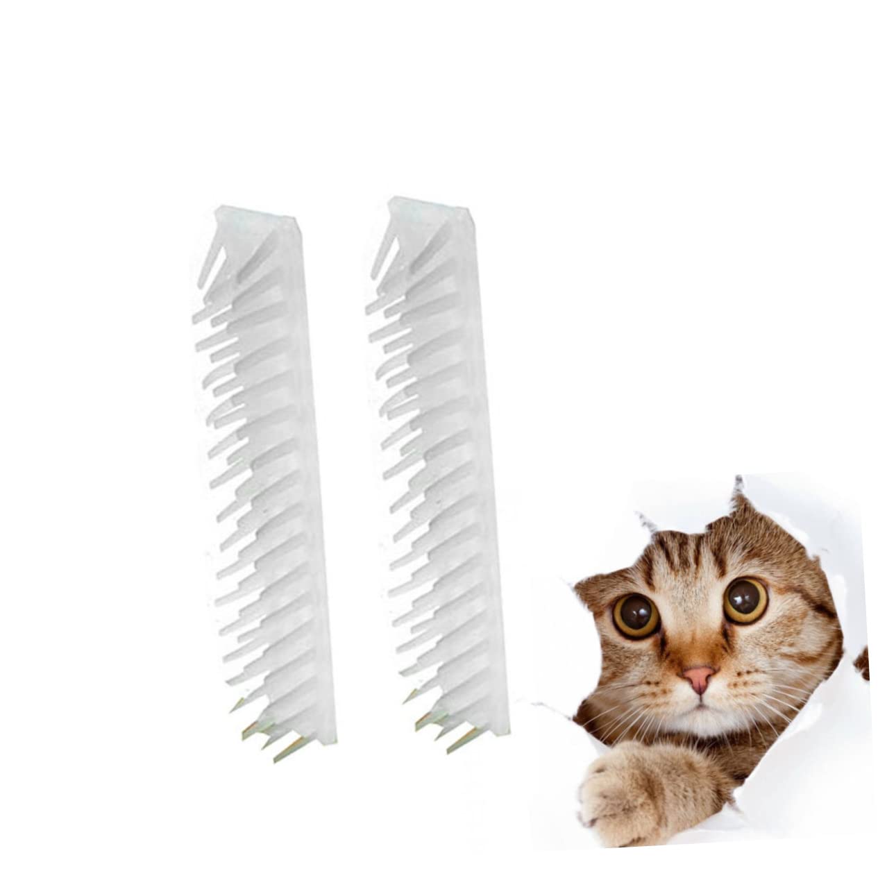 DOITOOL 12pezzi Pettini Massaggianti Per Gatti Spazzola Rimuovi Pelo Angolare Per Animali Domestici Comoda e Facile Da Pulire Per Rimozione Dei Pelucchi e Massaggio Cat Self Care
