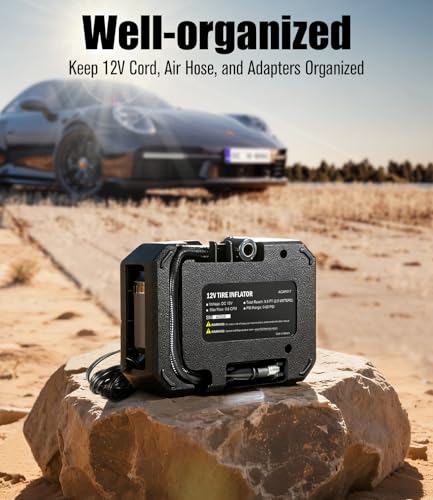 AVID POWER 12V Tire Inflator Portable Air Compressor