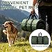 Feelhap Hundedecke 110x68cm Waschbares,Hundedecke für Unterwegs Wasserdicht,rutschfeste Hundematte Komfort und Weiches Wasserdichtes Hundebett,Outdoor,Reise,Auto-Kofferraum Hundekissen (Dunkelgrün)