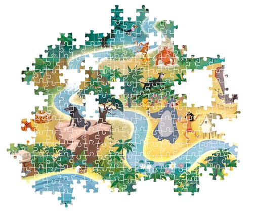 Puzzle 1000 pièces : Story Maps Le Livre de la Jungle Clementoni Puzzles - vue 6