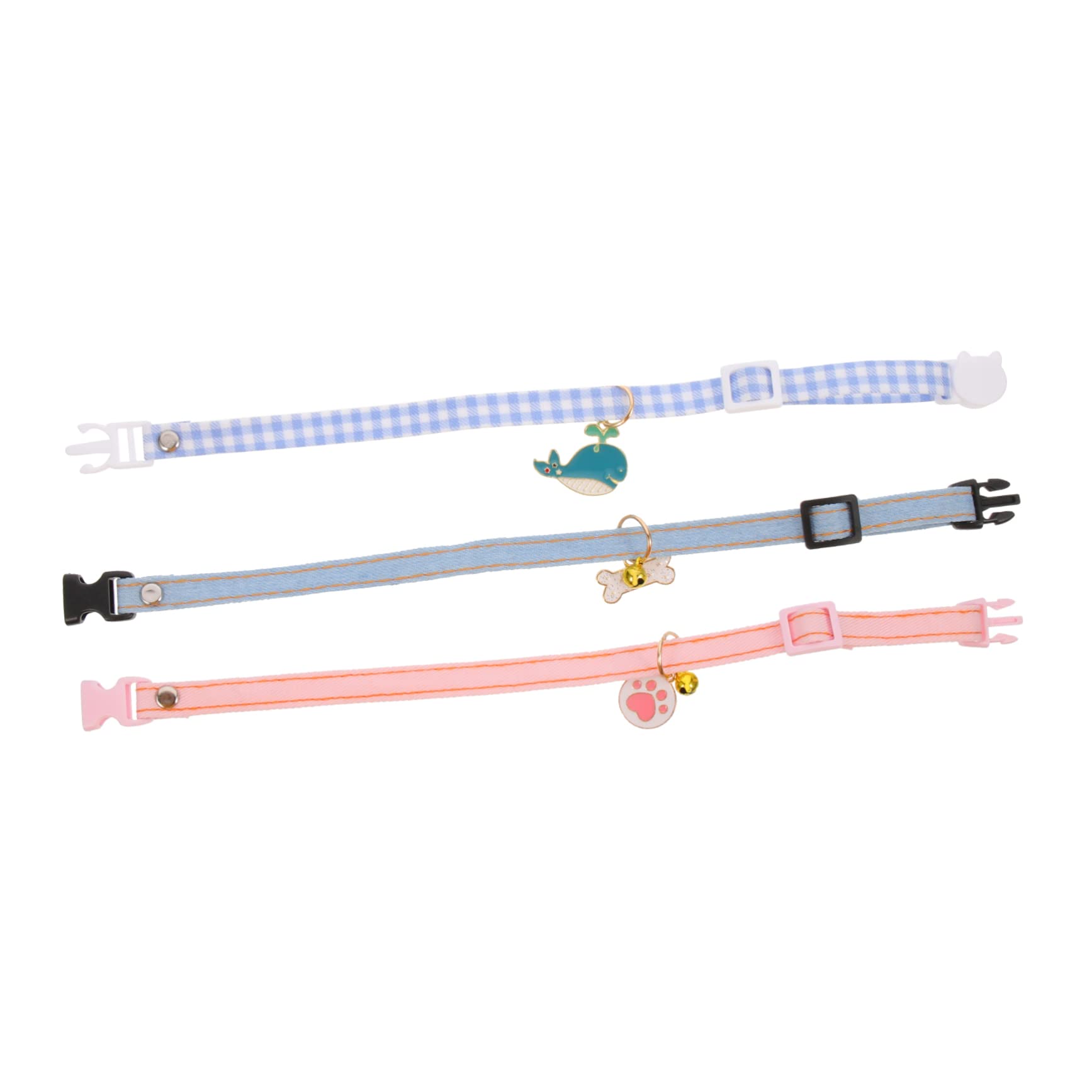 Happyyami 15pièces Collier Décoratif pour Chat avec Clochette Collier Réglable Doux Et Respirant Accessoires Amusants pour Chats Et Chiens De Design Unique