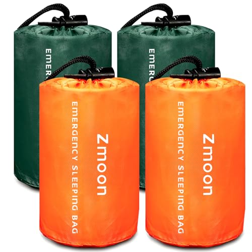 Zmoon Emergency Sleeping Bag Survival Bag, Portable...