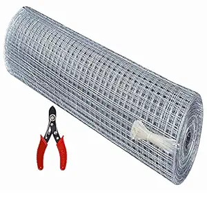 SAI PRASEEDA Welding Wire Garden Fencing Iron net with 18 Guage Anti Bird 4feet/30feet Netting Uv Stablized with 6 Months Guarantee Free 1 Cutter,100 PVC Wire Tags