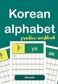 Paperback Korean alphabet practice workbook Book