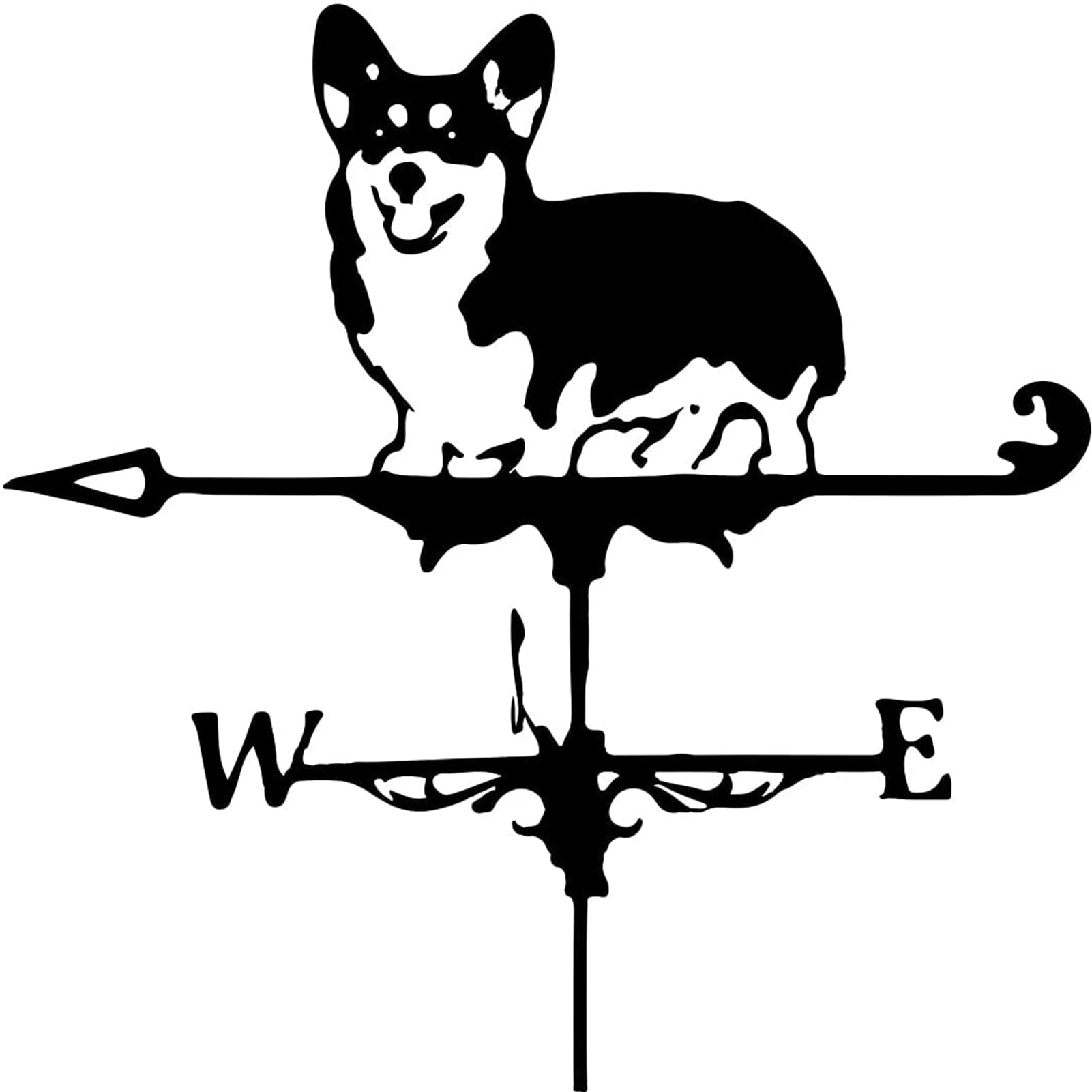 TAXXII Animal Metal Wind Vane For Yard,Vintage serviceable Weathervane Hollow Direction Indicator for Outdoor Garden Roof Paddock Decoration Yard