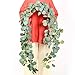 Artiflr 6 ft Artificial Eucalyptus Garland Faux Silk Eucalyptus Leaves Vines Handmade Garland Greenery Wedding Backdrop Arch Wall Decor