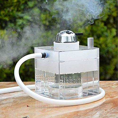 Mr. Hao Shisha Shisha Set, Oriental Shisha Chicha Kit mit Kohle Clamp + 1 Schlauch + Fernbedienung mit Licht, – Bild 3
