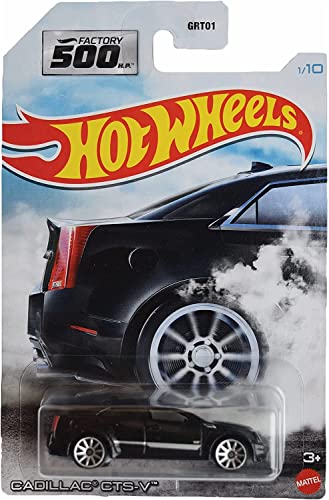 Hot Wheels Cadillac CTS-V negro escala 1:64 miniatura 1