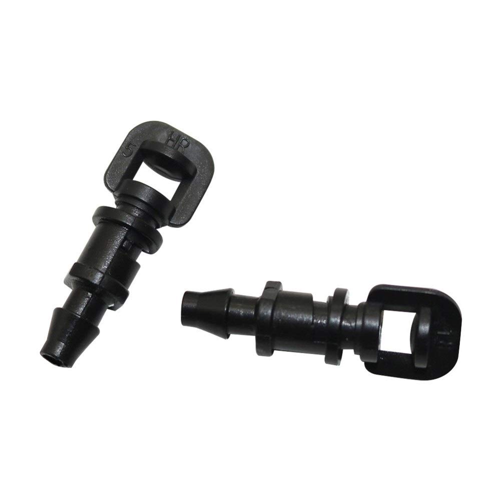 Rociadores de riego de jardín G refractiva por microaspersión invernadero riego de frutas nebulización de riego Microjet nebulización Boquilla de púas conector 500 PC (Color : Black)