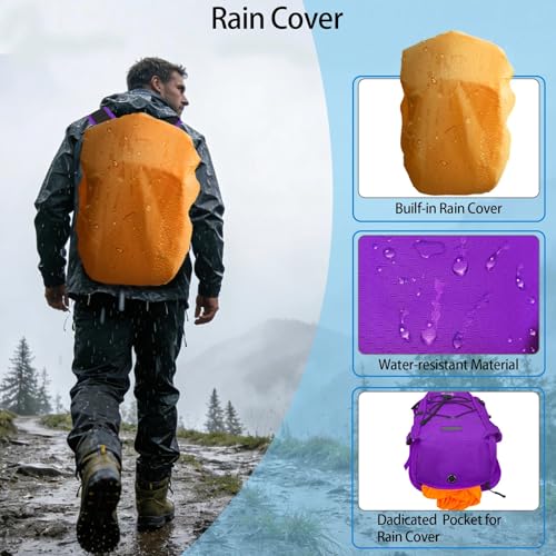 Image of WOLT Hydration Backpack 18L Hiking Water Backpack with 2L Water Bladder for Men Women, Hydration Pack for Running Cycling Biking and Climbing