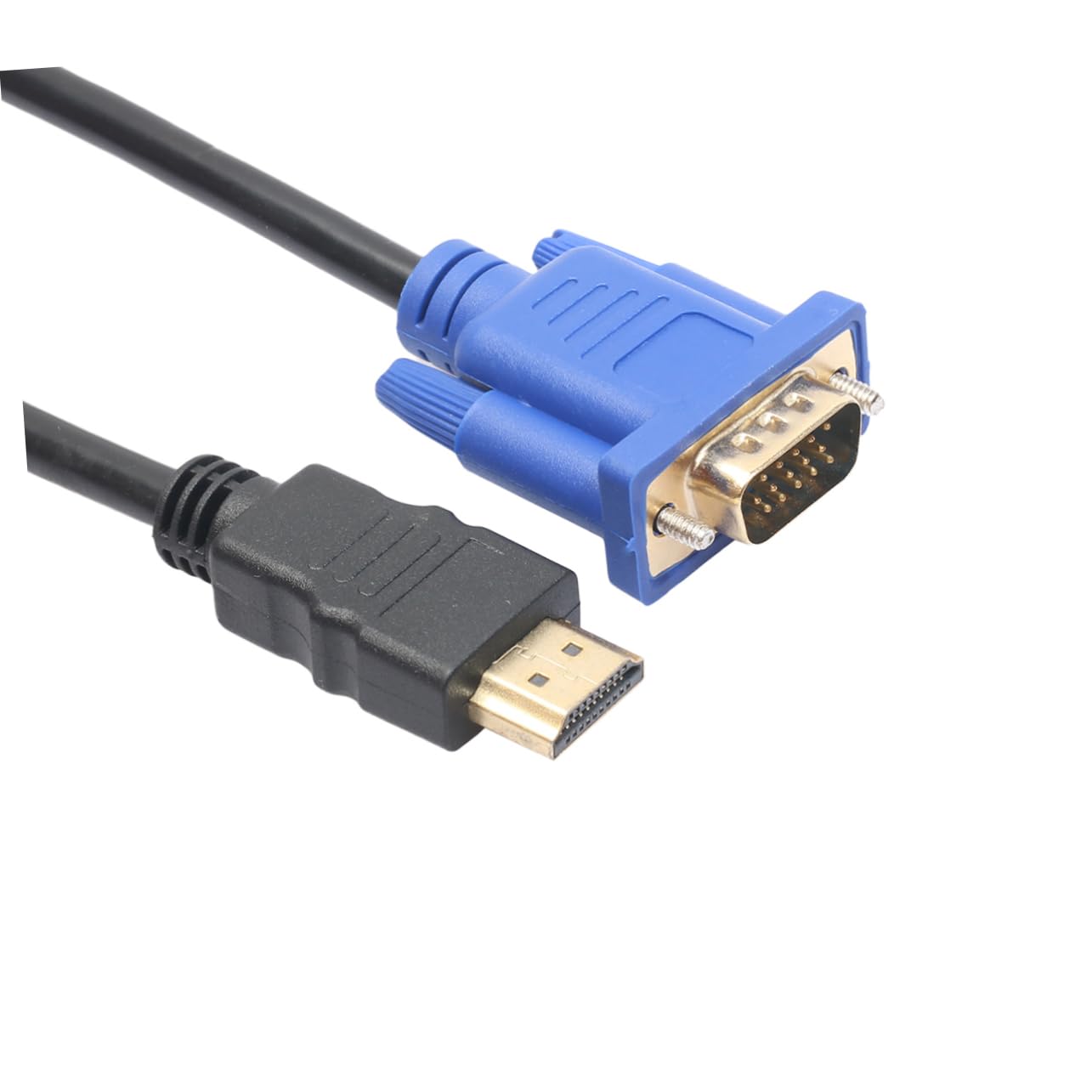 KICHOUSE 3pcs to Vga Coveter Cable to Cable for Monitor Gold Male to Vga and Cable to Converter Male to Female 15 Monitor Video to Adapter to Video Adapter to Display Adapter Monitor Cable