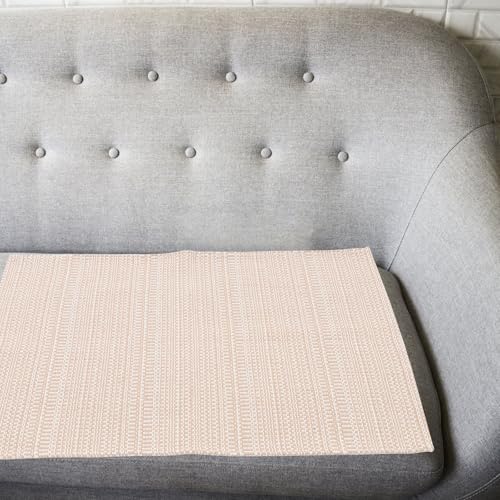 Funda de reposabrazos beige para salón protector de sofá antideslizante 6