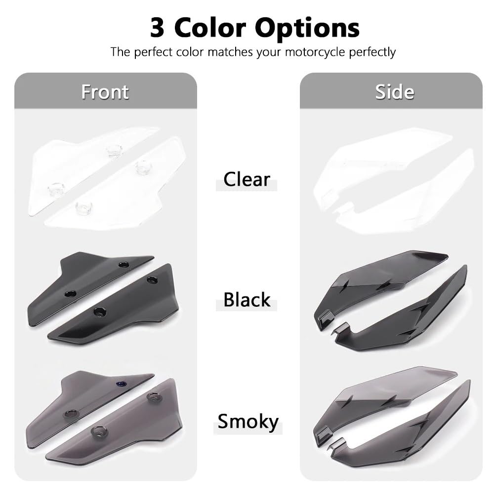 New Front Side Windshield Windscreen Deflector Motorcycle Accessories For H0nda XL750 TRANSALP XL 750 Transalp 2023 2024(Set - Clear)